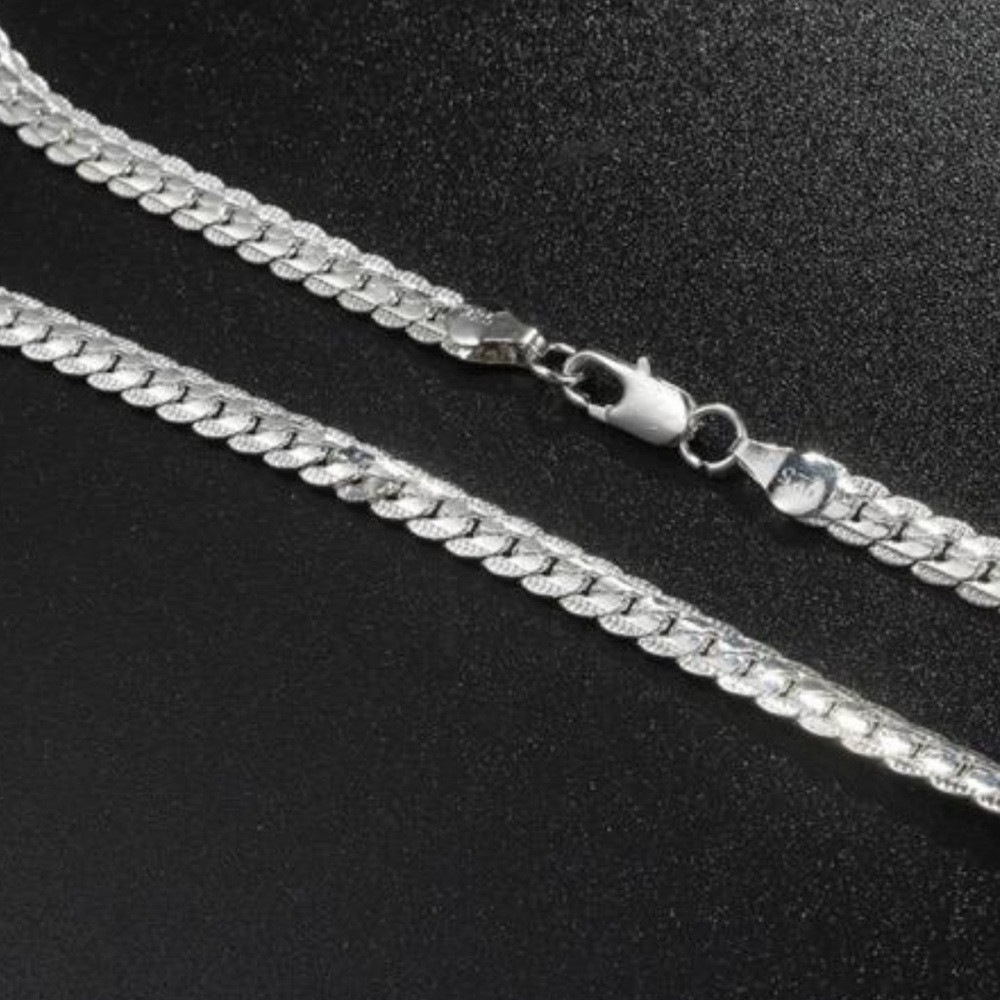 “18” NEW 925 STERLING SILVER SNAKE CHAIN NECKLACE, NICE NECKLACE, CUTE NECKLACE - Picture 5 of 5